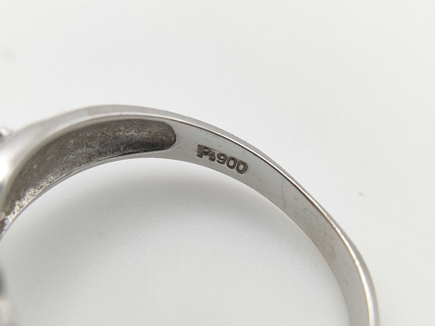 S0.45ct D0.40ct Pt900 4.3g Ring 