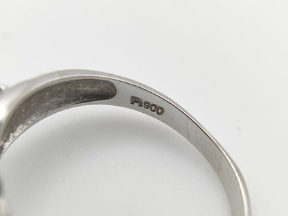 S0.45ct D0.40ct Pt900 4.3g Ring 