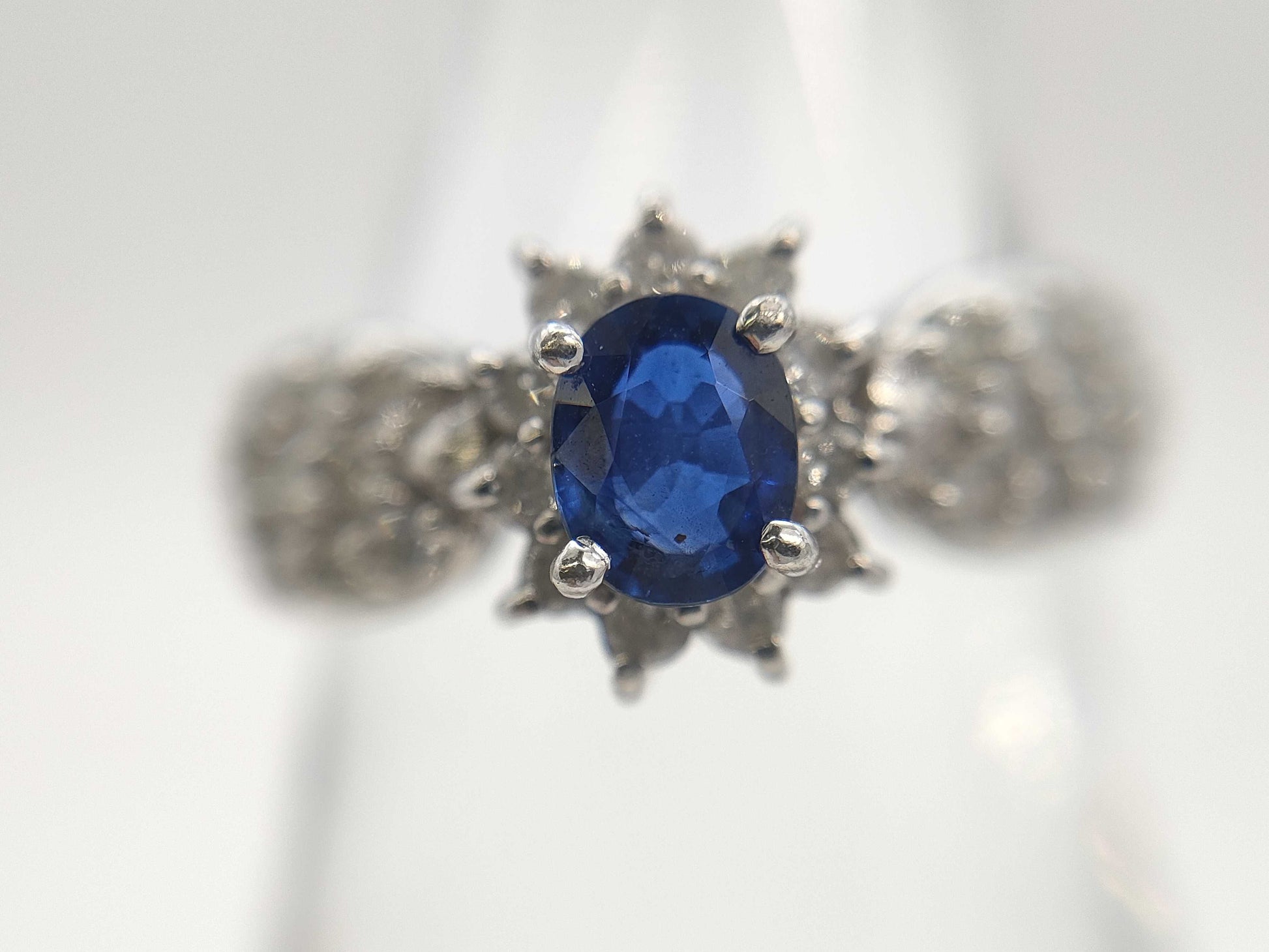 S0.45ct D0.40ct Pt900 4.3g Ring 