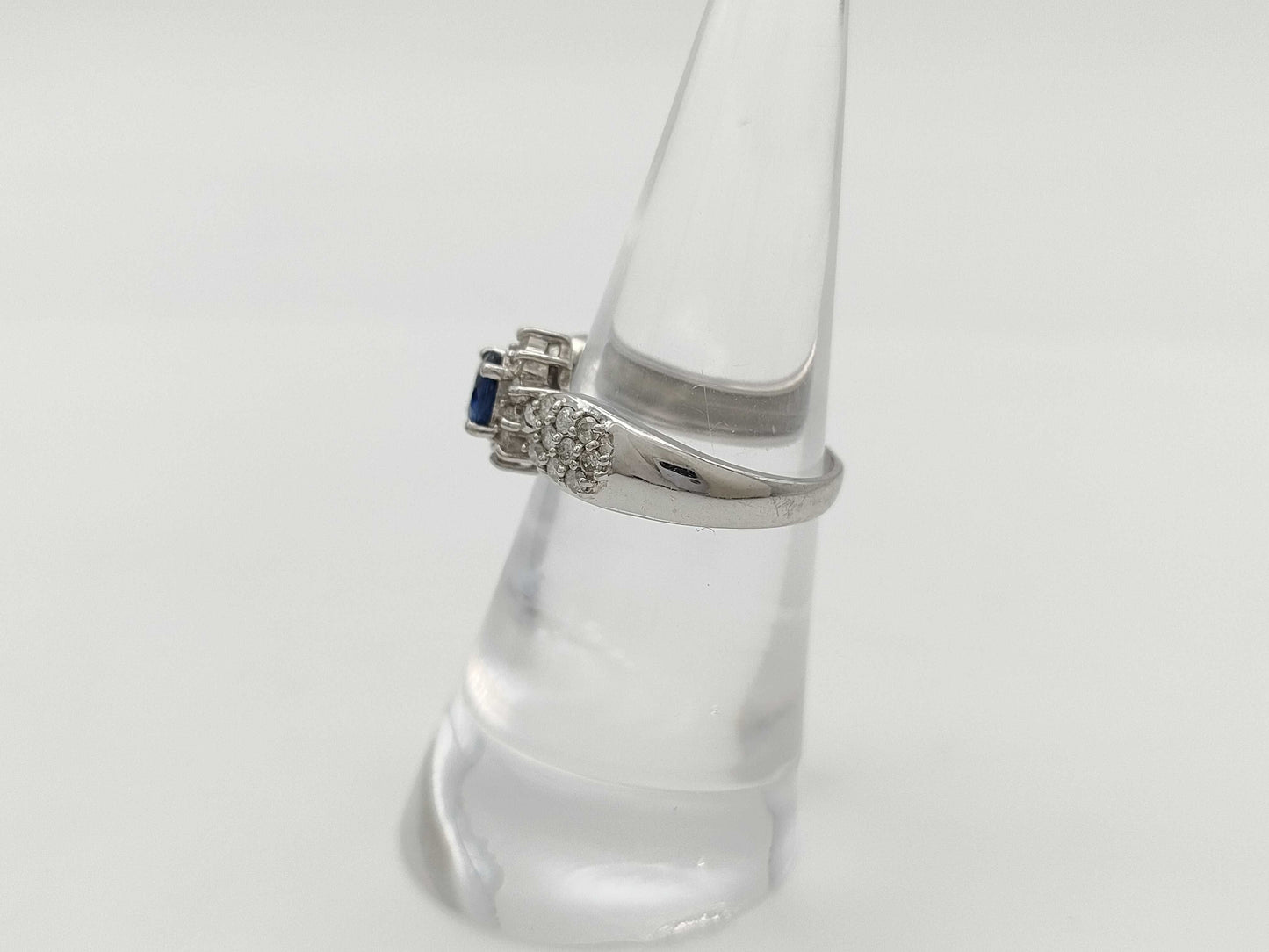 S0.45ct D0.40ct Pt900 4.3g Ring 