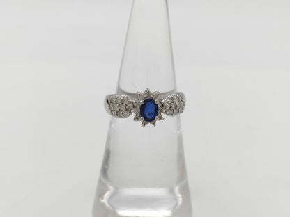 S0.45ct D0.40ct Pt900 4.3g Ring 
