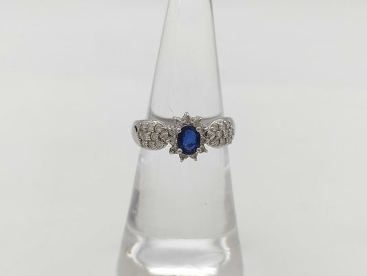 S0.45ct D0.40ct Pt900 4.3g Ring 