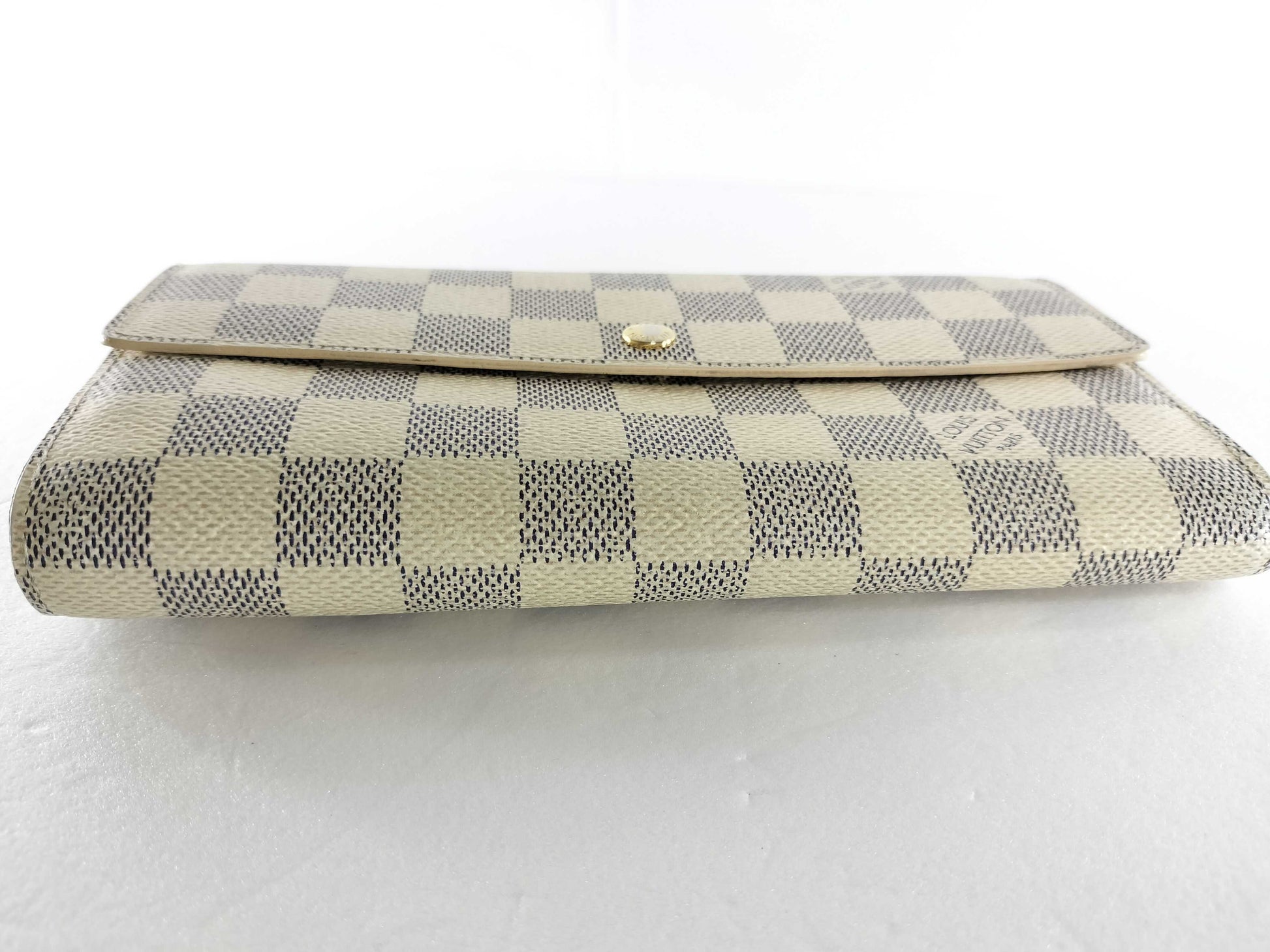 LOUIS VUITTON Damier Azur N61735 Portefeuille Sarah Wallet