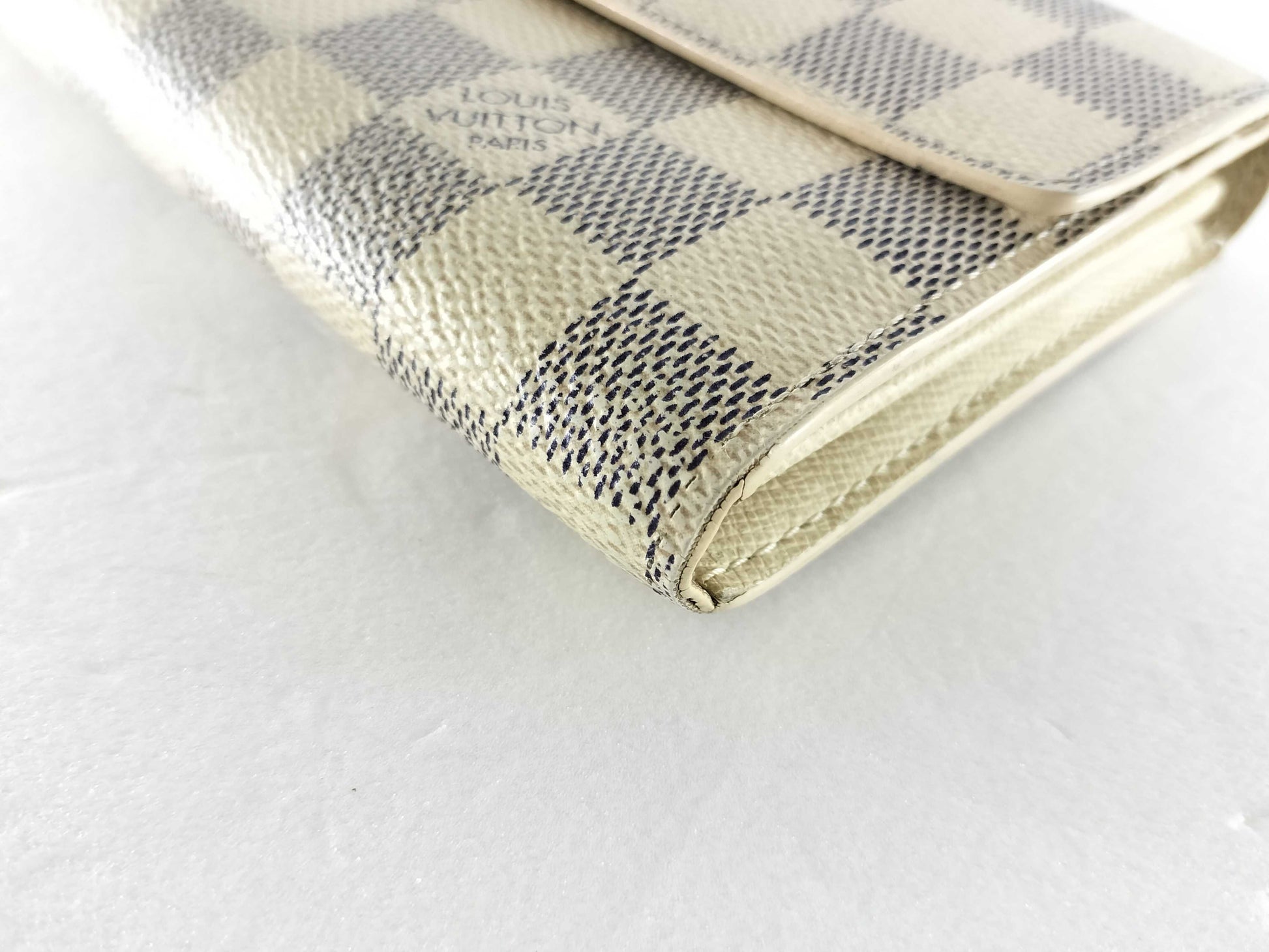 LOUIS VUITTON Damier Azur N61735 Portefeuille Sarah Wallet