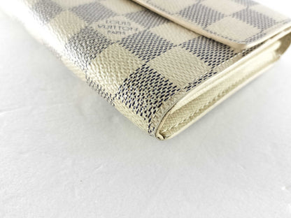 LOUIS VUITTON Damier Azur N61735 Portefeuille Sarah Wallet