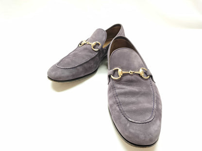 GUCCI Horsebit Suede Loafers