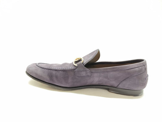 GUCCI Horsebit Suede Loafers
