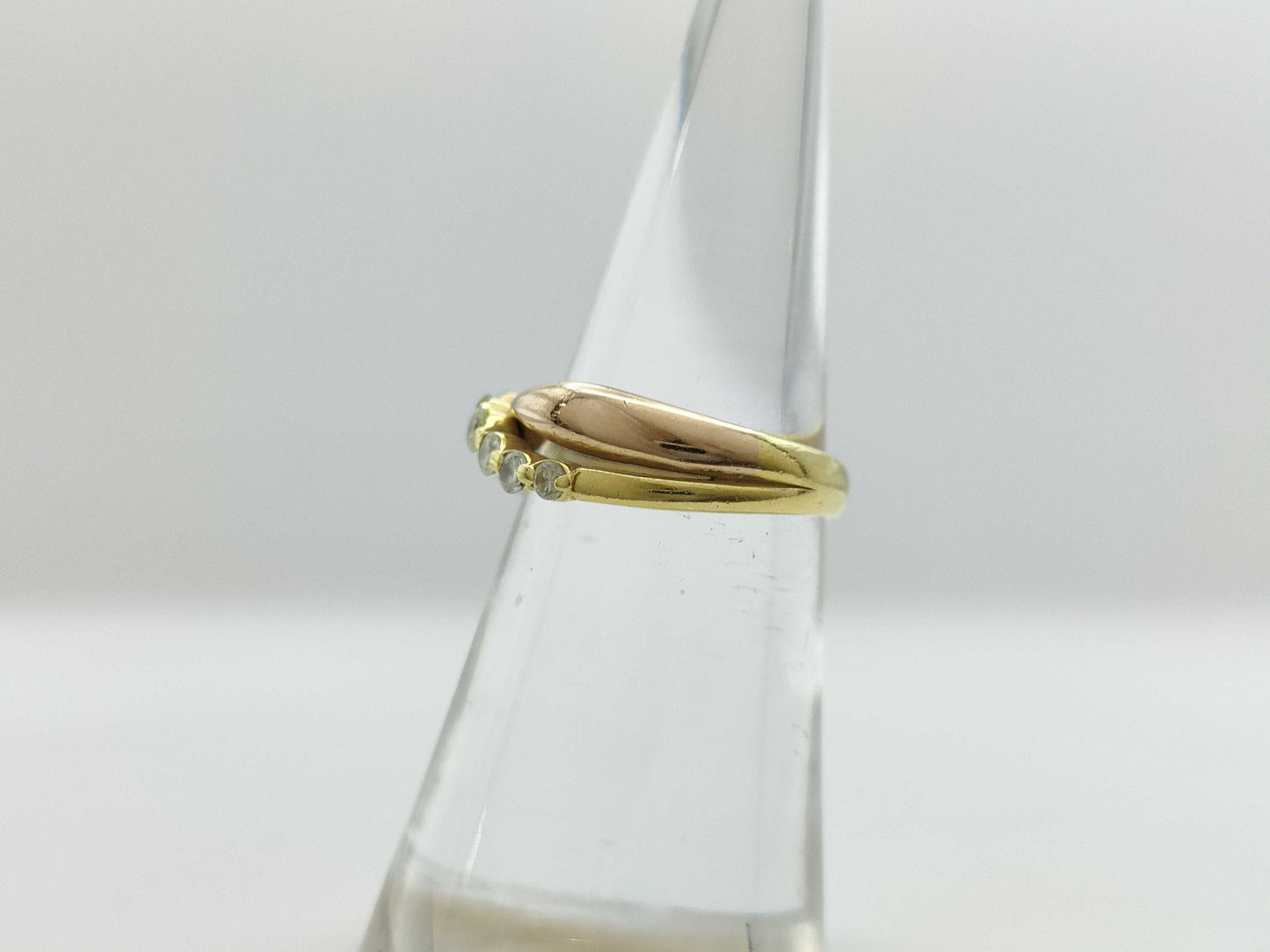 D0.25ct K18/Pt900 4.5g Ring 