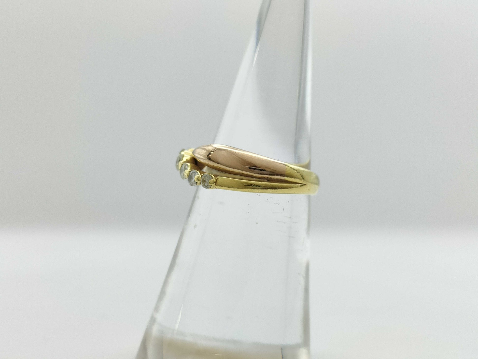 D0.25ct K18/Pt900 4.5g Ring 