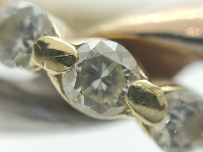 D0.25ct K18/Pt900 4.5g Ring 