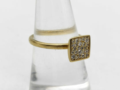 D0.17ct K18 3.5g Ring 