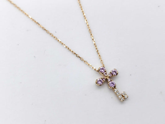 Sirena Azzurro Sapphire and Diamond Necklace in 18K Gold, 1.7g 