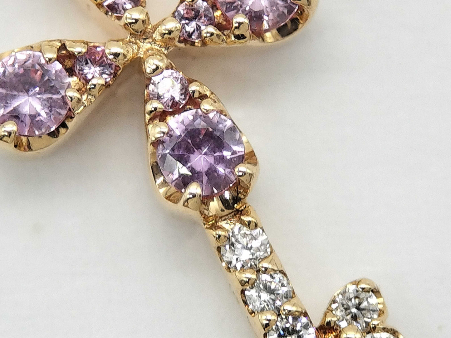 Sirena Azzurro Sapphire and Diamond Necklace in 18K Gold, 1.7g 