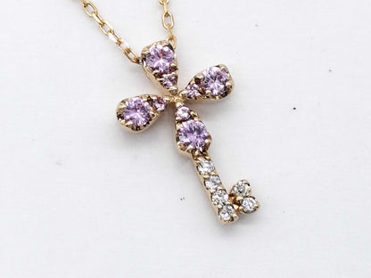 Sirena Azzurro Sapphire and Diamond Necklace in 18K Gold, 1.7g 