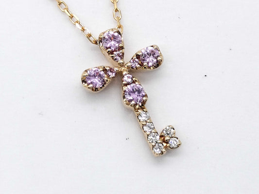 Sirena Azzurro Sapphire and Diamond Necklace in 18K Gold, 1.7g 