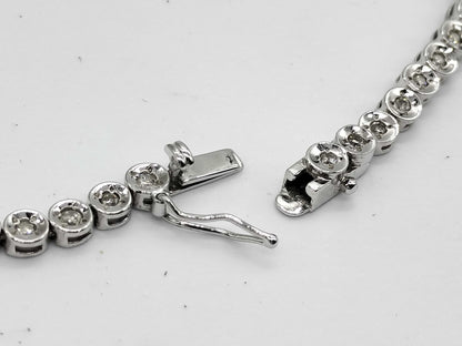D1.00ct. Pt850 9.1g Bracelet/Bangle 