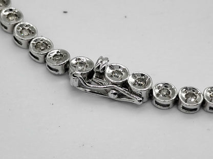 D1.00ct. Pt850 9.1g Bracelet/Bangle 