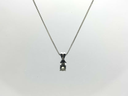D0.301ct FD0.04ct Pt900/850 4.9g Necklace 