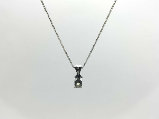 D0.301ct FD0.04ct Pt900/850 4.9g Necklace 