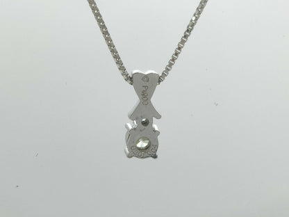 D0.301ct FD0.04ct Pt900/850 4.9g Necklace 