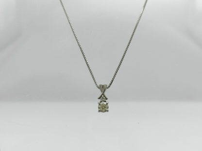 D0.301ct FD0.04ct Pt900/850 4.9g Necklace 