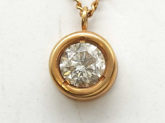 D0.36ct K18 2.5g Necklace 