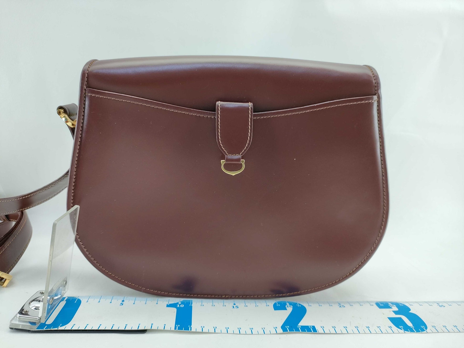 (10460_0126) Cartier Mast Mast Bordeaux Logo Shoulder Bag