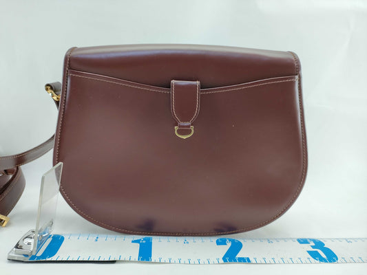 (10460_0126) Cartier Mast Mast Bordeaux Logo Shoulder Bag