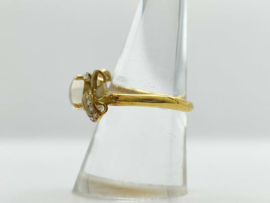 OP 1.01ct D 0.23ct K18 7.0g Ring 