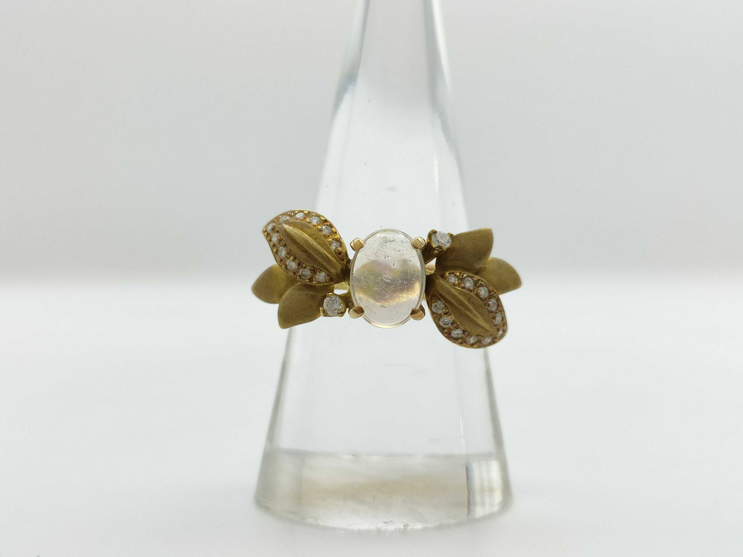 OP 1.01ct D 0.23ct K18 7.0g Ring 