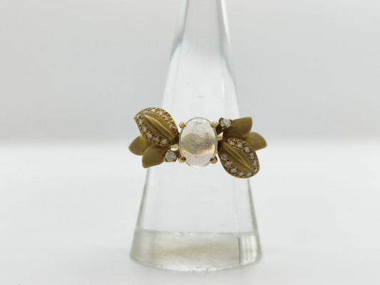 OP 1.01ct D 0.23ct K18 7.0g Ring 