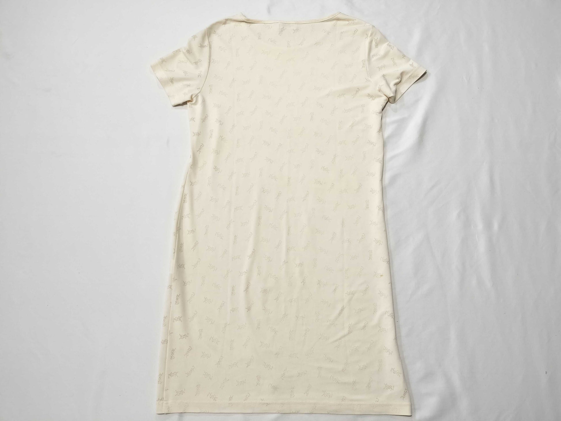 Yves Saint Laurent Vintage/Cassandra Logo Short Sleeve Dress