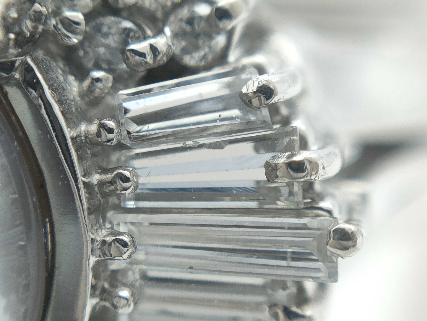 Pearl diameter: approx. 10.0mm, D0.50ct, PT900, 12.7g, Ring 