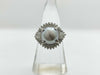 Pearl diameter: approx. 10.0mm, D0.50ct, PT900, 12.7g, Ring 
