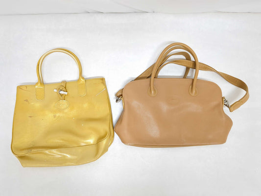 LONG CHAMP Leather 2-Piece Handbag