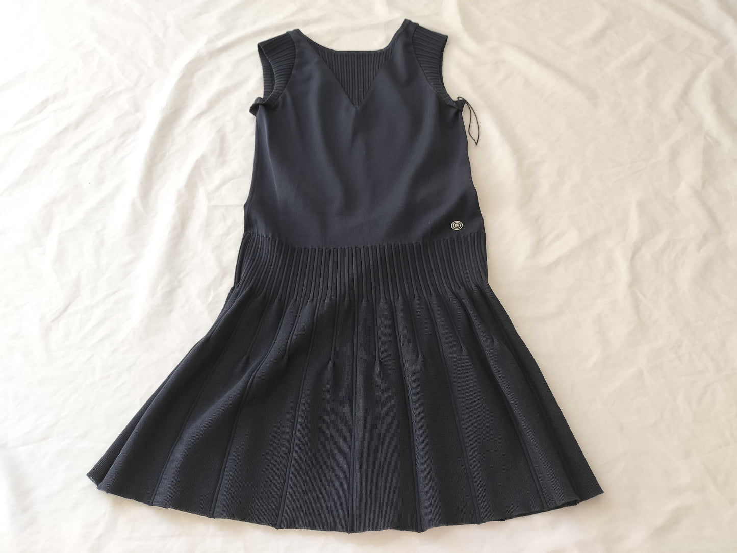 (10462_0123) CHANEL Sleeveless Knit Dress AW003 Dress