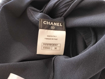 (10462_0123) CHANEL Sleeveless Knit Dress AW003 Dress