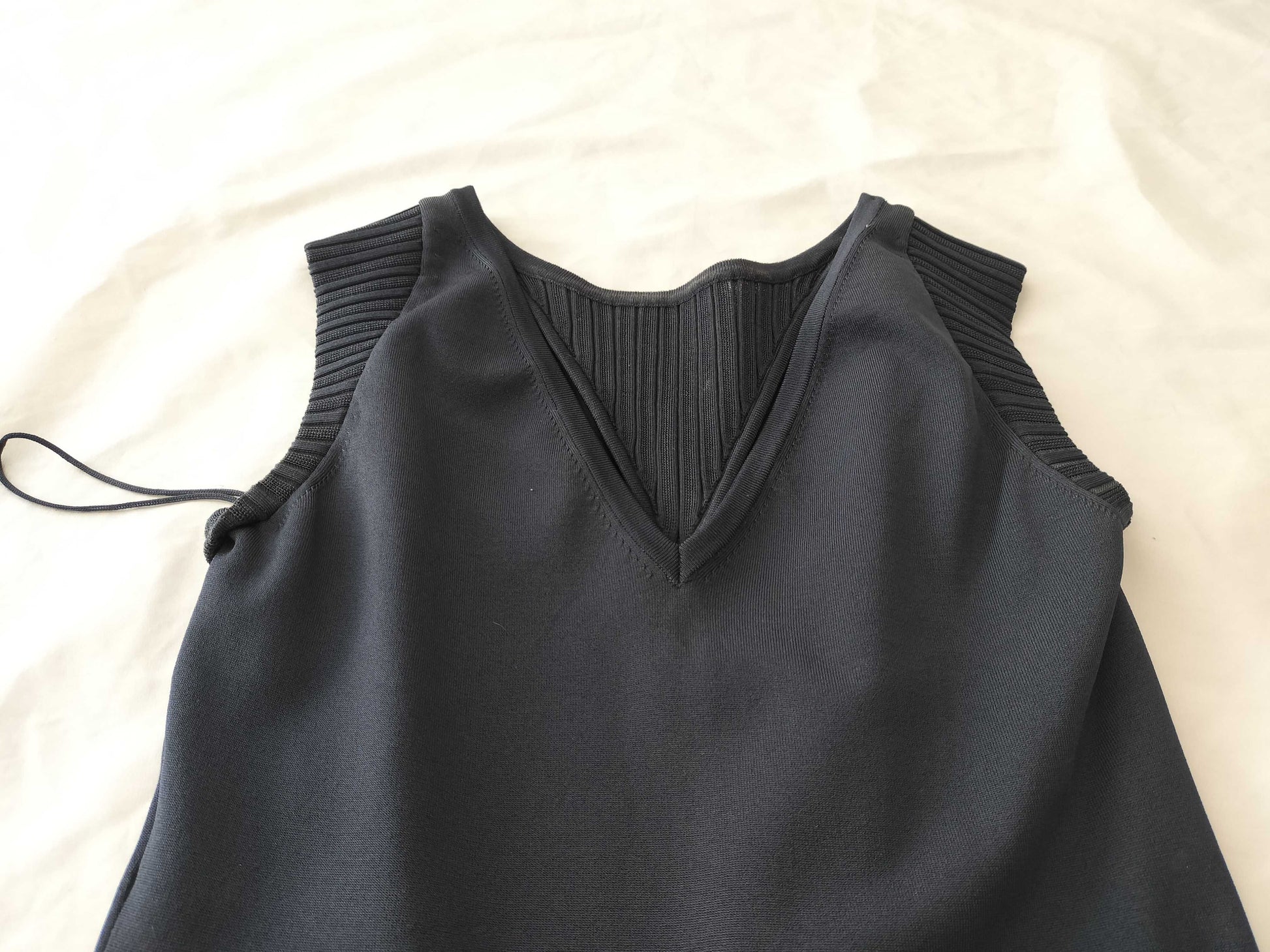 (10462_0123) CHANEL Sleeveless Knit Dress AW003 Dress