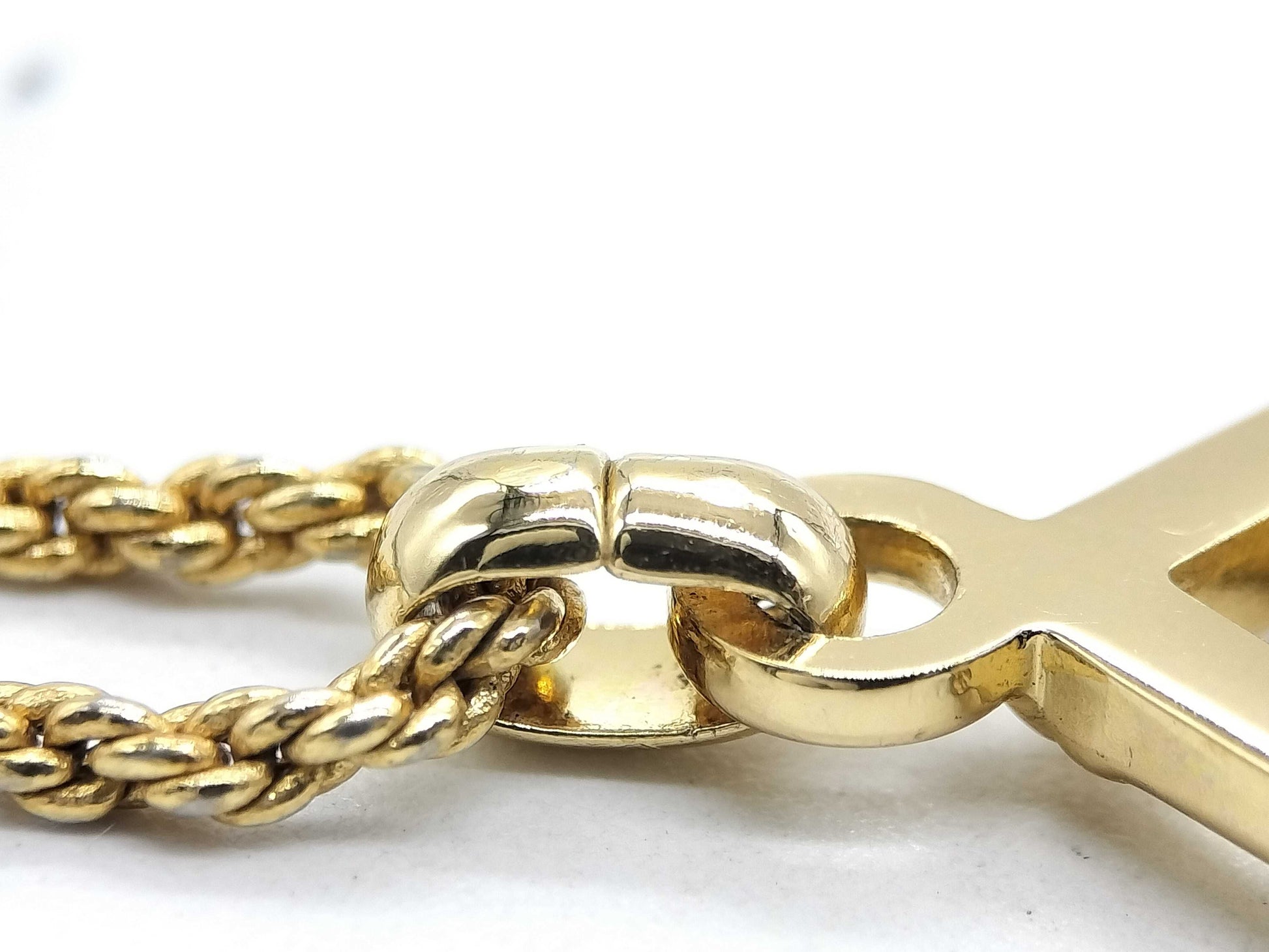 Dior CD logo rhinestone necklace