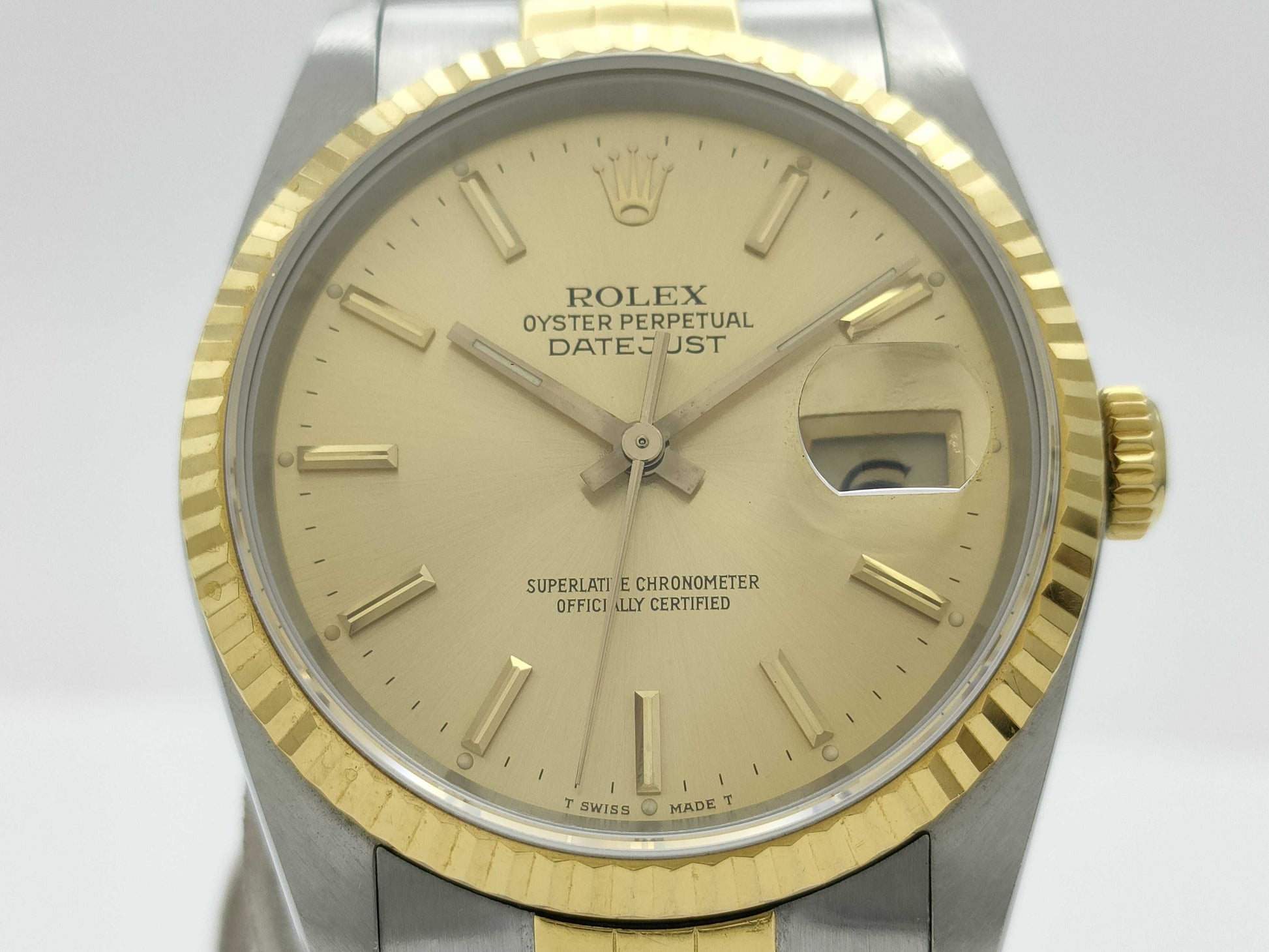 ROLEX 16233 L887815 Champagne Dial Boys' Watch