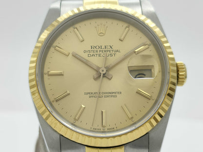ROLEX 16233 L887815 Champagne Dial Boys' Watch