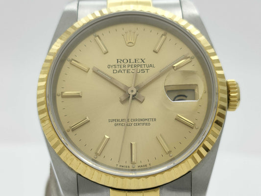 ROLEX 16233 L887815 Champagne Dial Boys' Watch