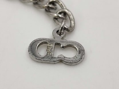 (10461_0326) Dior Logo Necklace Black Necklace
