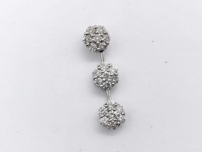 D1.00ct Pt900 3.1g Pendant Top 