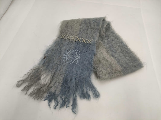 (10462_0235) LOEWE LOEWE Mohair Wool Anagram Muffler