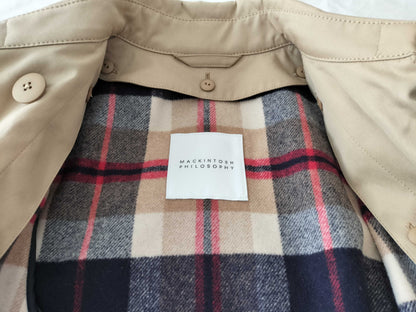 (10462_0282) MACKINTOSH Long Coat Coat with Check Liner