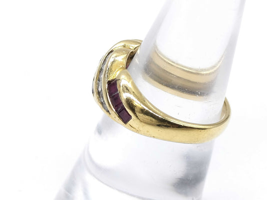 R0.70ct D0.22ct K18 5.9g Ring 