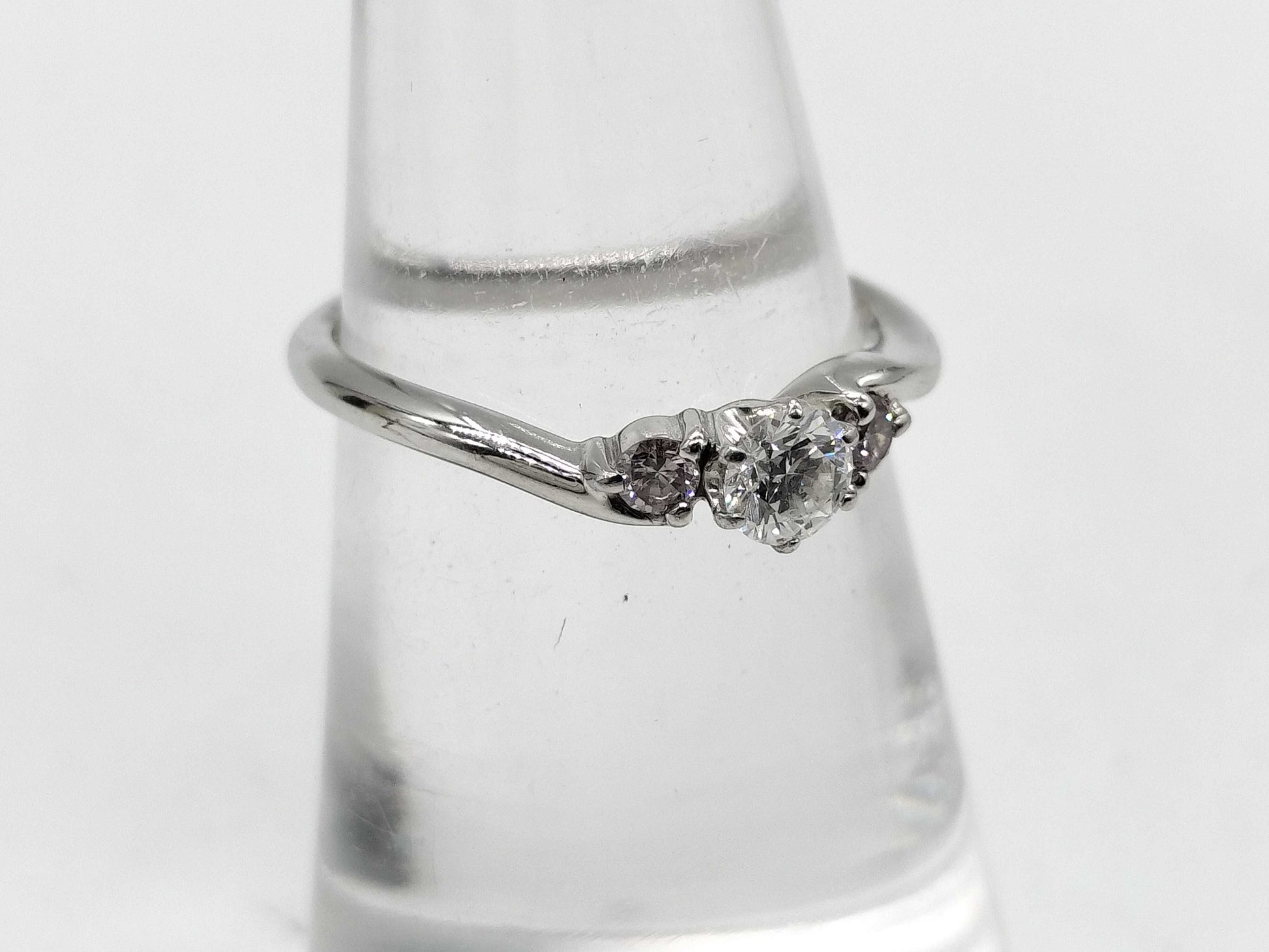 D0.212ct PD0.10ct Pt1000 3.0g Ring 