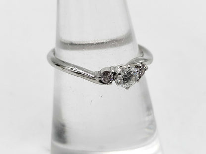 D0.212ct PD0.10ct Pt1000 3.0g Ring 