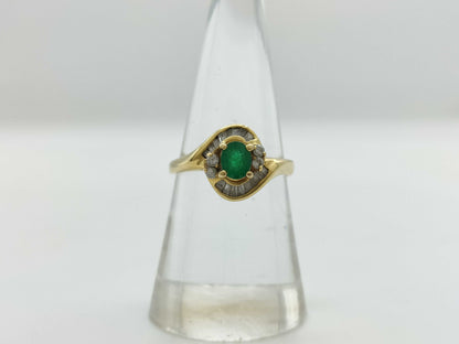 E0.44ct D0.30ct K18 2.9g Ring 
